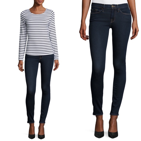 Frame Denim Denim - Frame Le Skinny de Jeanne Dark Wash Skinny Jeans Grove St